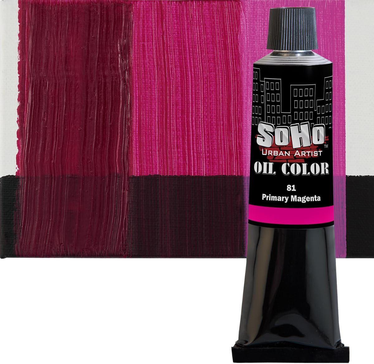 Soho Urban Artist Oil Paint - Primary Magenta, 170 ml Tube - Best Valued Oil Colors for Painting, Excellent Pigment Load