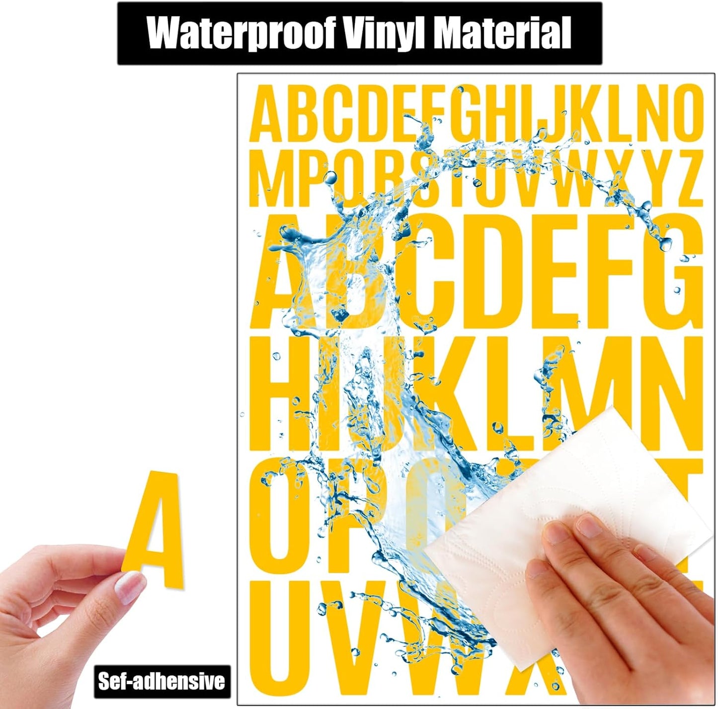 Bemeol Letter Stickers 1560 Pieces 30 Sheets Stick on Vinyl Letters Capital Alphabet Sticker Letter for Craft Bulletin Boards Classroom Home Business Decor(Multicolor,1 Inch,2 Inch)