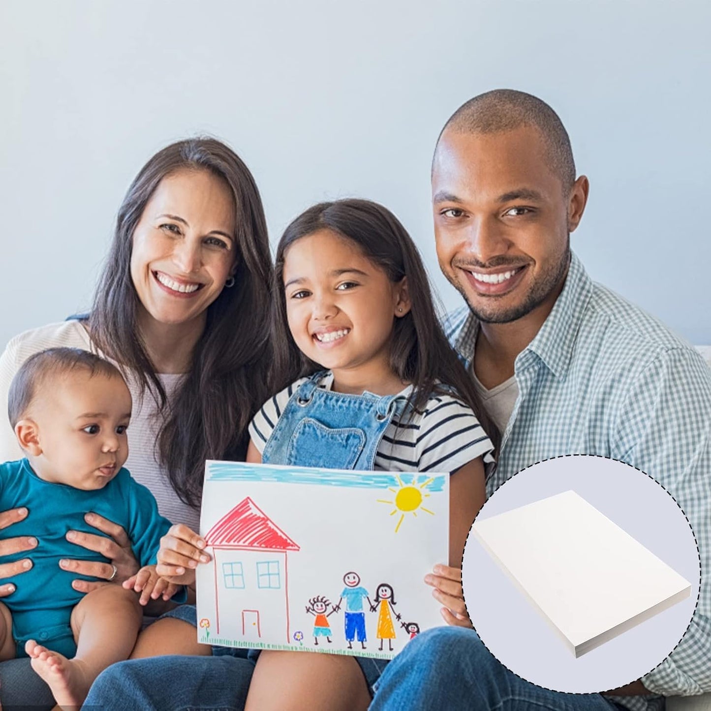 8.5"x11" Sketching Drawing Paper for Kids Toddlers Art Craft Supplies, White Paper for Coloring Doodle 200 Sheets