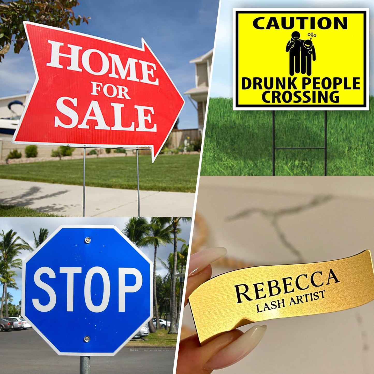 5PCS Laser Engraving Double Color ABS Plastic Sheet,Two-Tone Laserable Engraving Plastic Sheets for Name Badge,Office Label,Laser Artistic Product,Size 11.73" x 11.73",Combo B