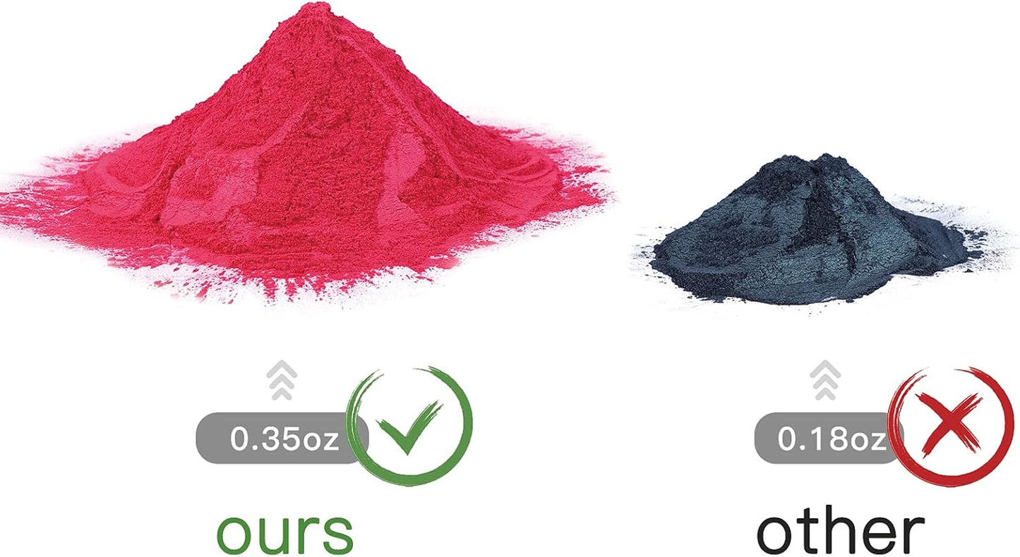 15 Bottles Slime & Candle Mica Powder, Resin Color Pigment, Epoxy Resin, Lip Gloss, Natural Powder Pigment