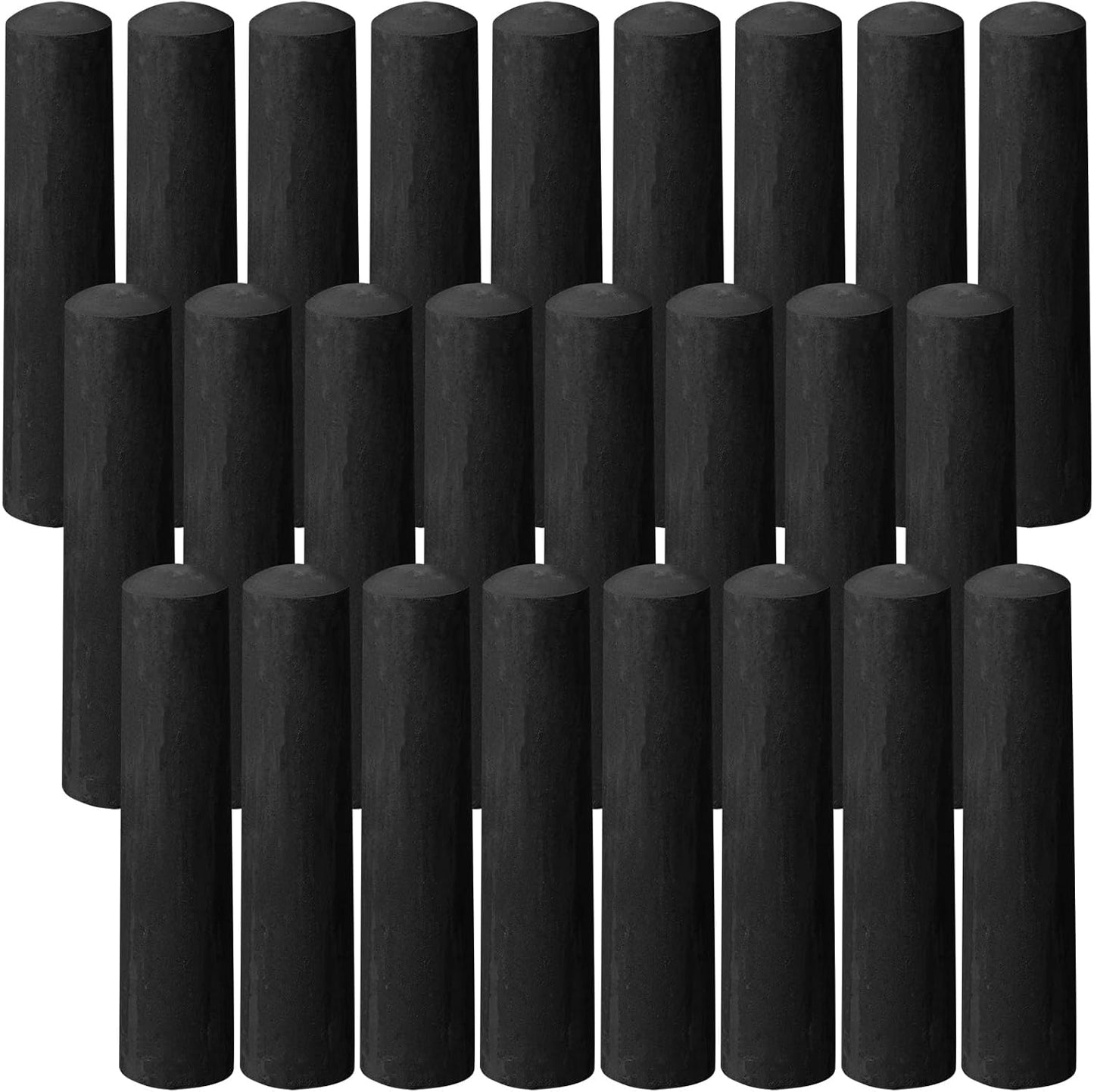 25 Pcs Sidewalk Chalks for Kids Non Toxic Jumbo Chalk for Party Gift Outdoor Art Classroom Play Painting (Black)