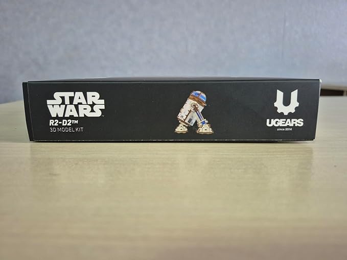 UGEARS Star Wars ™ R2-D2 ™ Wooden 3D Puzzles for Adults - Wooden Model Kits for Adults, Hobby Gifts for Men and Women, Mechanical Wood Puzzles Adult, Building Kits, 3D Puzzle