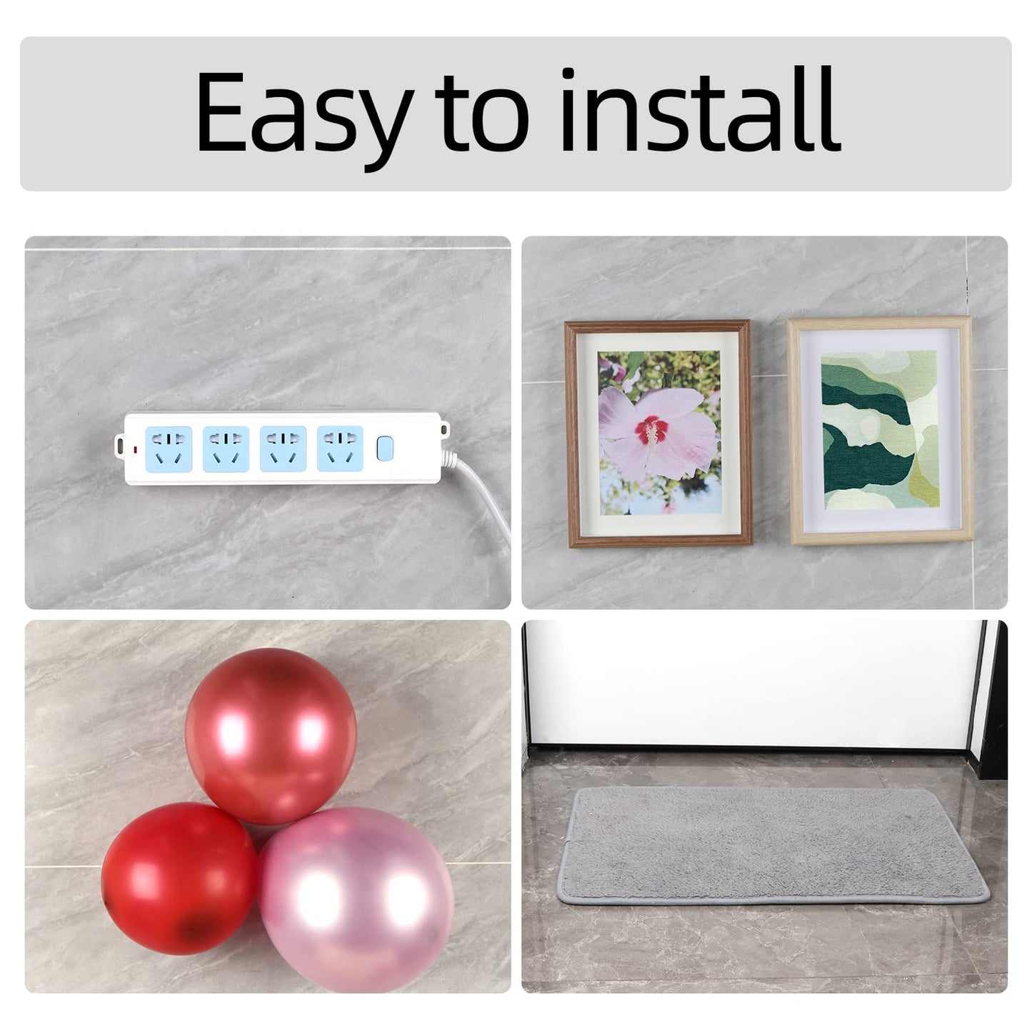 Double Sided Tape Heavy Duty Strong Wall Adhesive with Fiberglass Mesh, Super Sticky Insistent Clear Tape, Easy Use Mounting Tape 1.4inX33FT