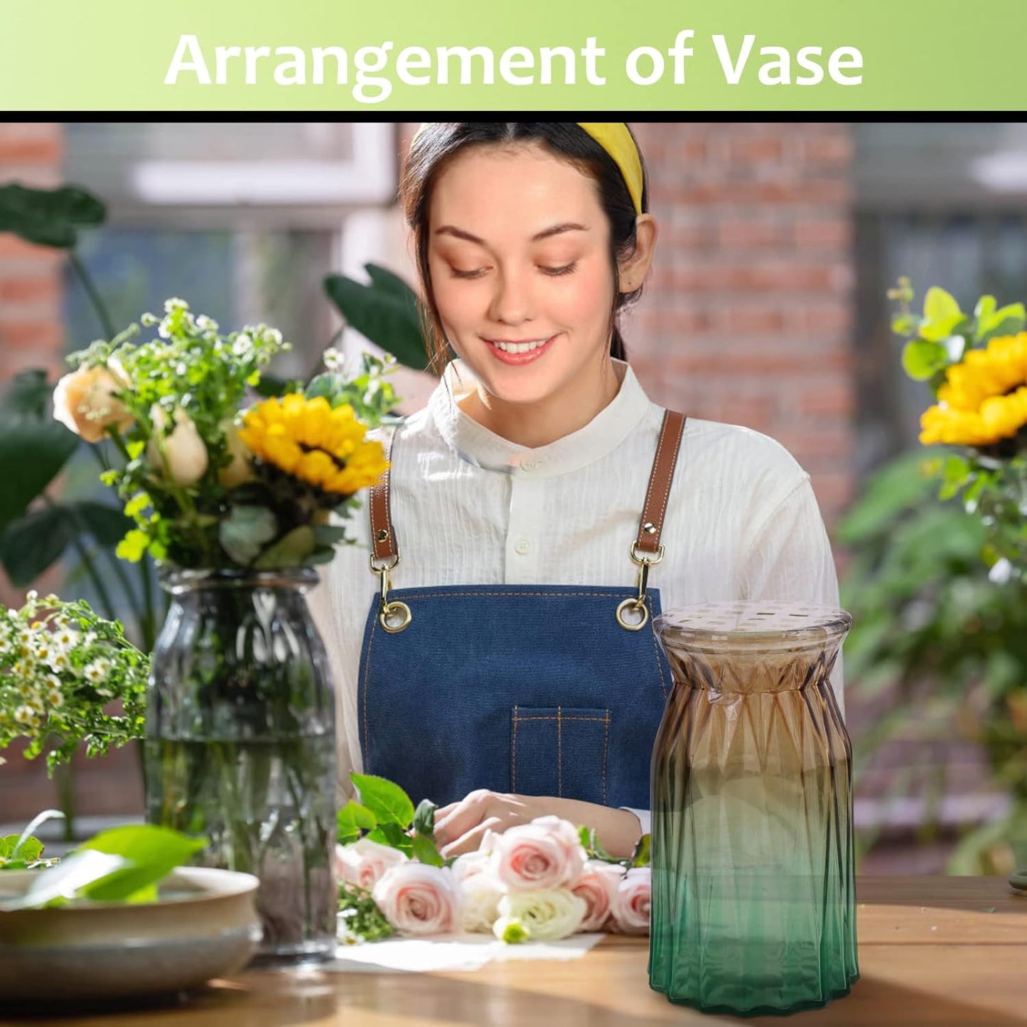 GLAMFIELDS 3 Rolls 1/4" 60Yd Floral Tapes,Clear Floral Tape,White Floral Tape for Bouquet Stem Wrap, Waterproof Florist Tape for Flower Arrangements Supplies Craft Corsages Wedding 60 Yd/Roll