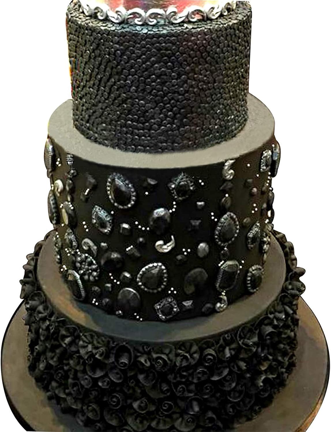 Mini Gems Silicone Mold for Cake Decorating, Crafting, Polymer Clay, Resin Epoxy 4-Cavity