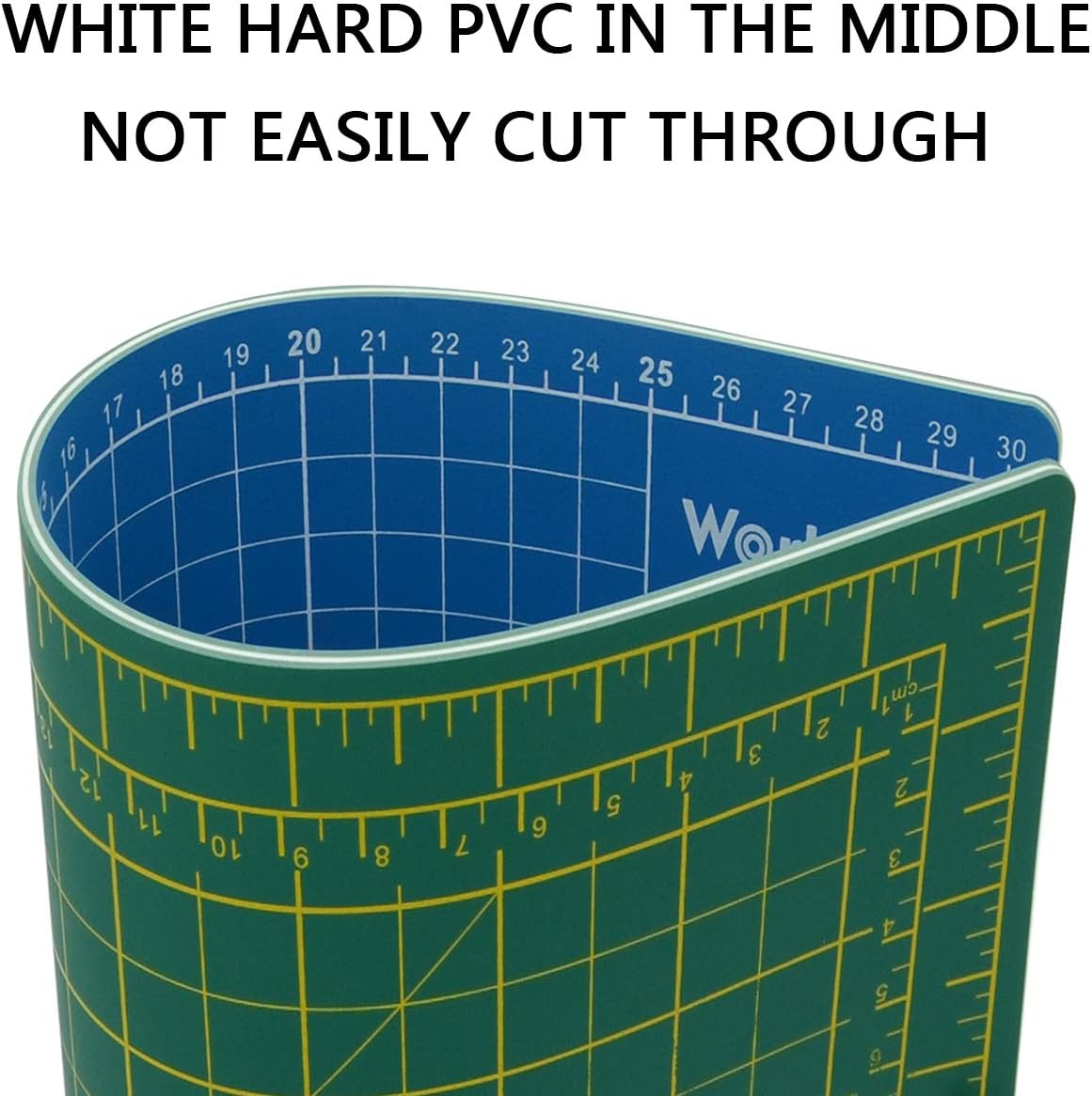 WORKLION 18'' x 24'' Large Self Healing PVC Cutting Mat, Double Sided, Gridded Rotary Cutting Board for Craft, Fabric, Quilting, Sewing, Scrapbooking - Art Project…