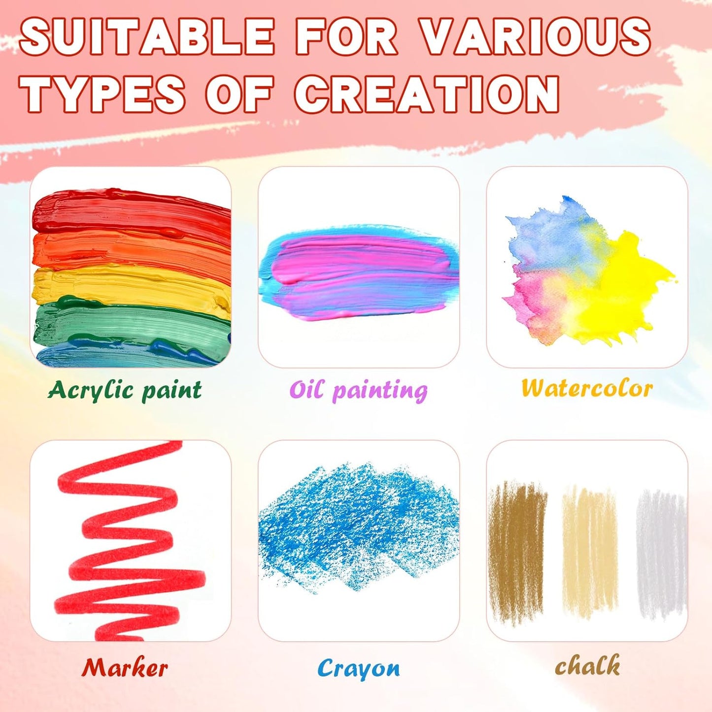 ESRICH 5x7IN Small Canvases for Painting, 18 Pack Mini Canvas Boards 100% Cotton Painting Canvas Primed Acid Free Mini Blank Canvas Panels for Oil Paint,Watercolor,Acrylic Paint,Gouache&Tempera.