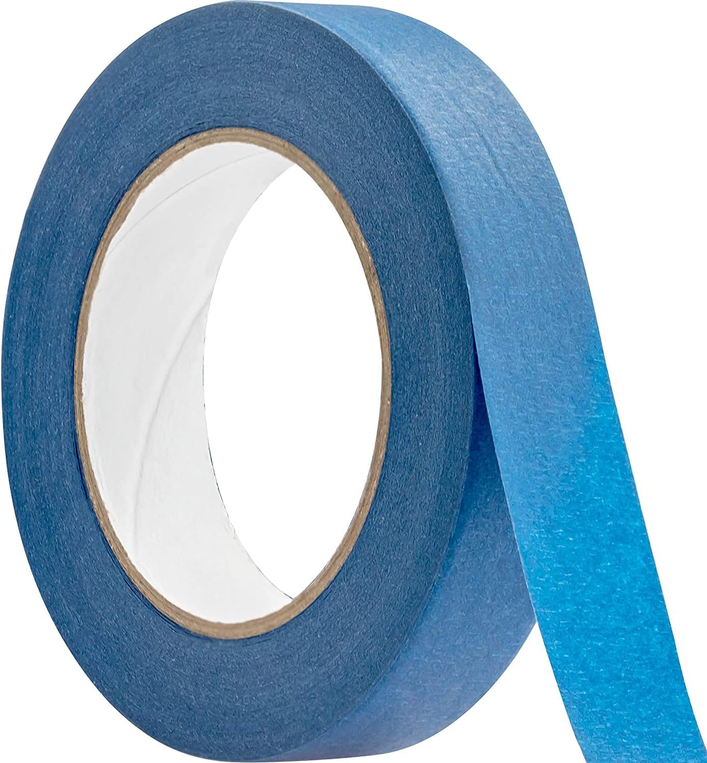 No-Residue 1 Inch, 60 Yard Blue Painters Tape 1 Pk. Easy-Tear, Pro-Grade Removable Masking Tape Great for Home, Office, Commercial Contractor. Clean, Drip-Free Painting w/Wide Crepe Paper Rolls
