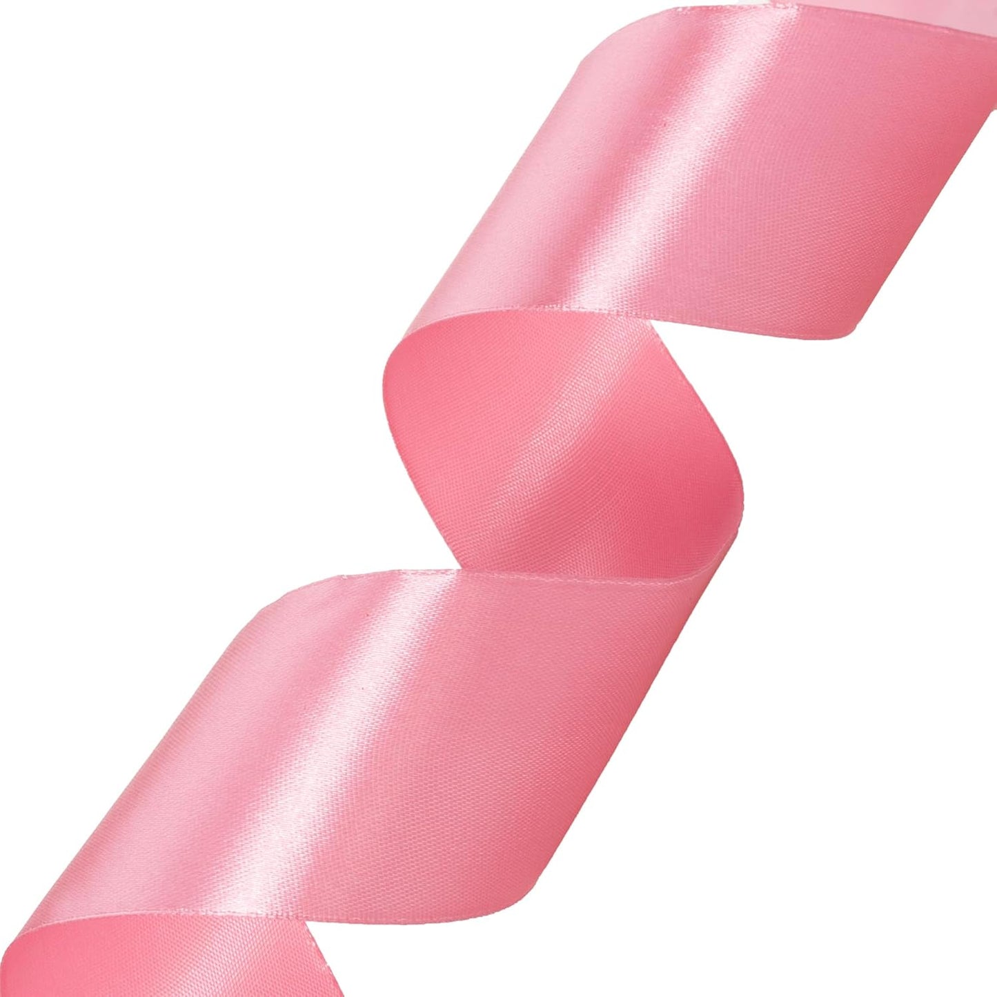 2 Inch Rose Gold Solid Satin Ribbon, 50 Yards Craft Fabric Ribbon for Gift Wrapping Floral Bouquets Wedding Party Decoration