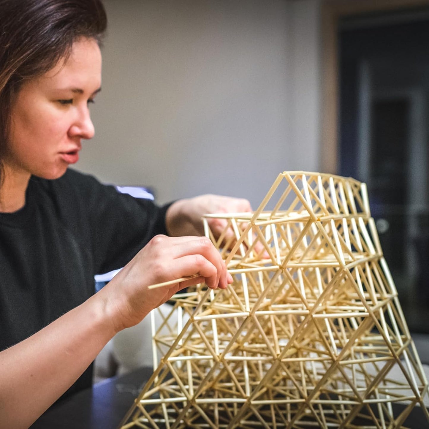 25 PCS Square Dowel Rods Wood Sticks Wooden Dowel Rods - 1 x 12 Inch Unfinished Bamboo Sticks - for Crafts,Home Decor, Model Making and DIYers