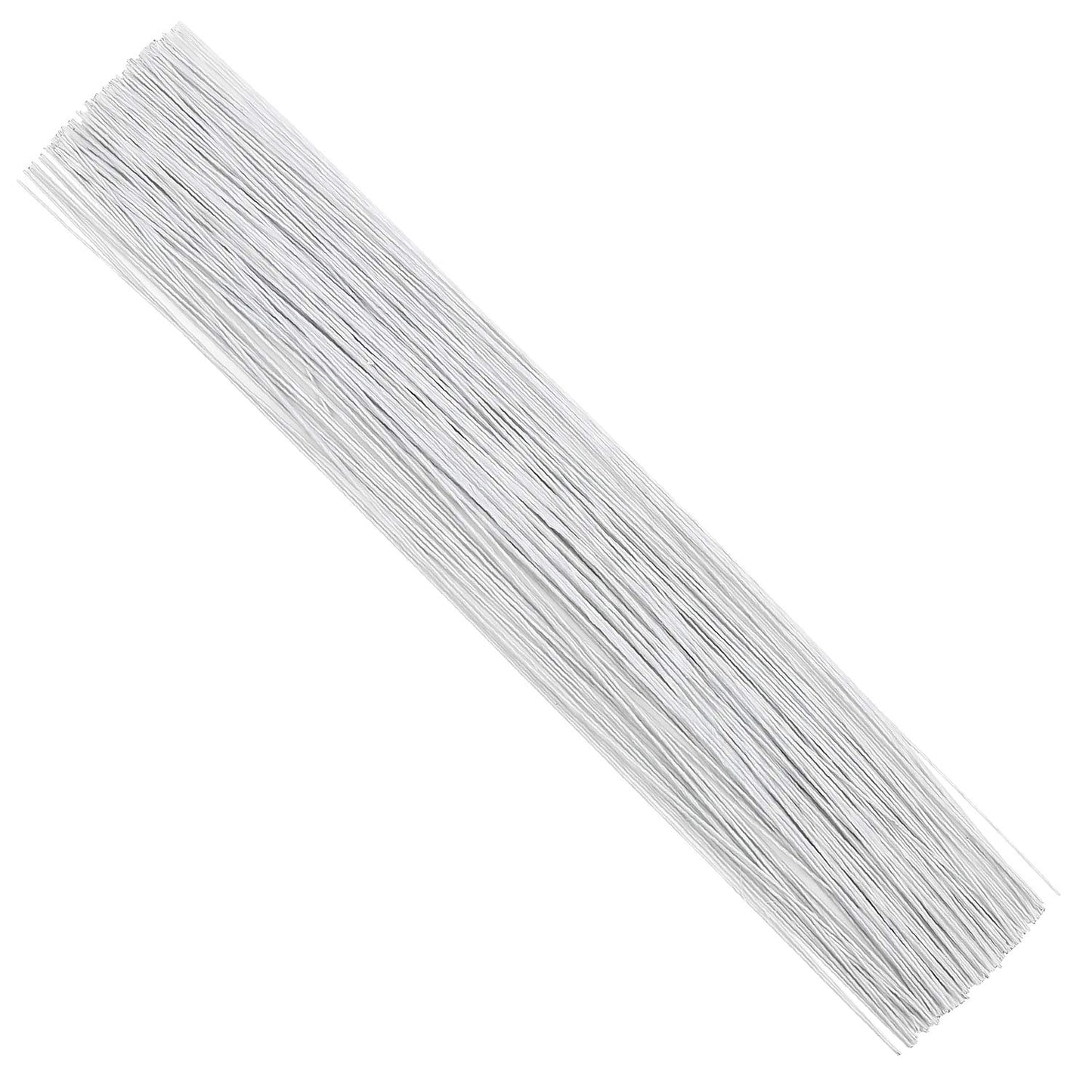 CCINEE 22 Gauge White Floral Wire Stem for Flower Arrangement Craft Supply,16 Inch,150PCS