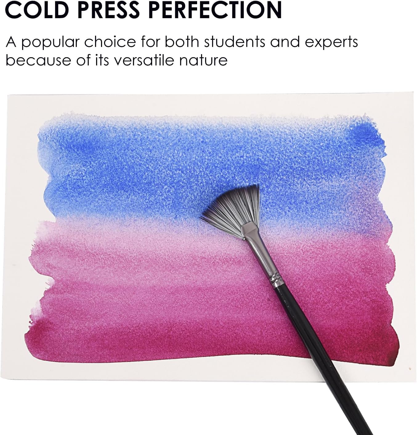 Fingraspuro Watercolor Paper Pad 9x12 Inch, 30 Sheets, 100% Cotton, Acid-Free, Cold Pressed, for Painting, Drawing, Art Journaling, Professional Artist Quality