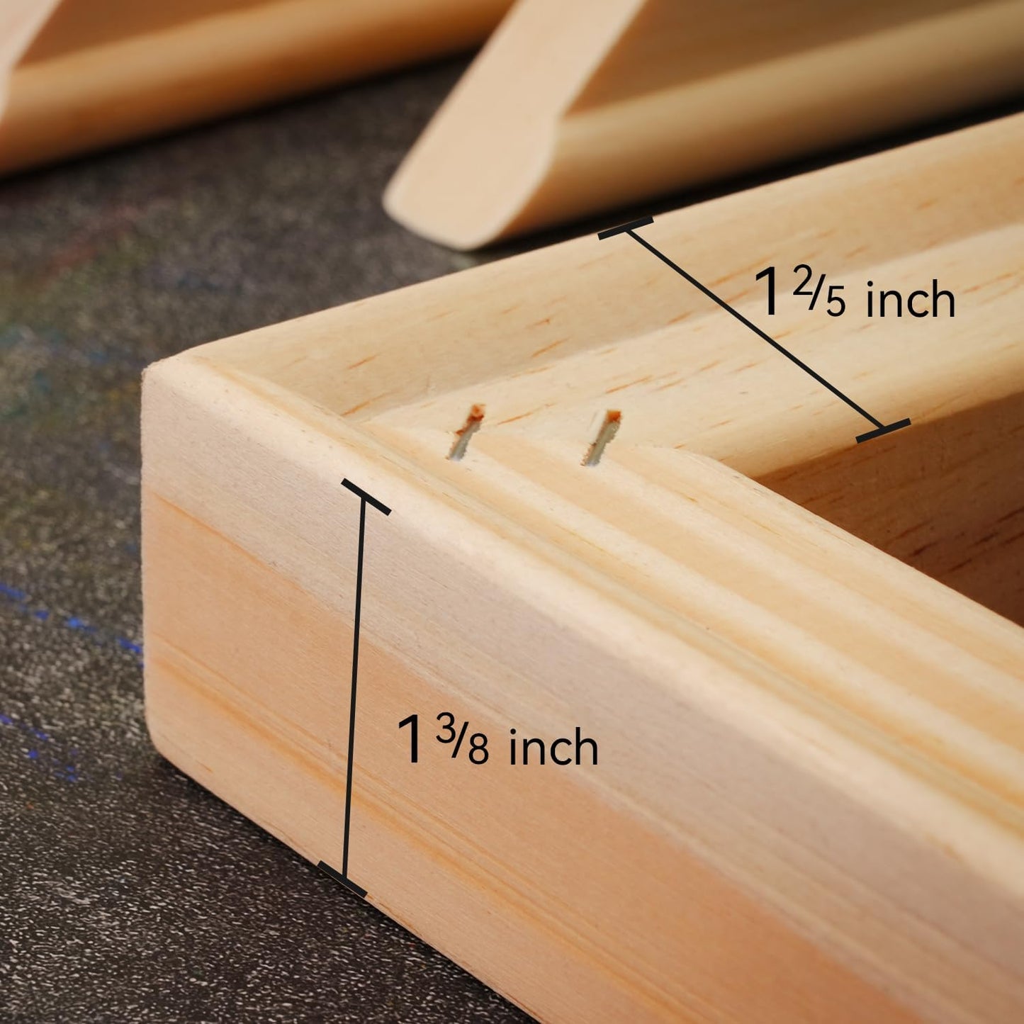 PHOENIX 6x6 Inch 4 Pack Gallery Canvas - Small Square 1.5 in Thick Canvases for Painting - Deep Edge 100% Cotton 11 Oz. Gesso Primed White Blank Professional Canvas Oil & Acrylic Paints