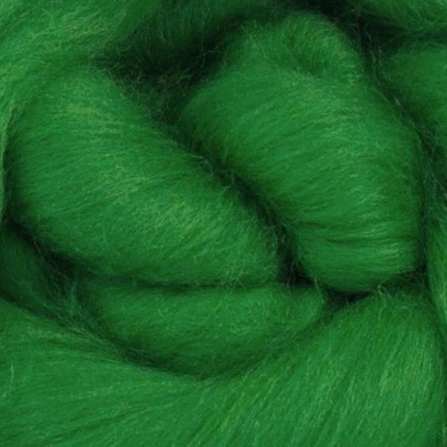 Revolution Fibers Merino Wool Combed Top | 1 lb Premium Wool Roving | 22 Micron, Best Merino Wool for Spinning, Tapestry, Needle Felting, Big Yarn Roving and Wall Hangings (Lawn Green)