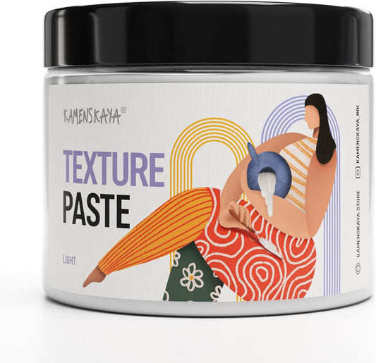 KAMENSKAYA Light Texture Paste - Modeling Paste Acrylic Medium - 16.9 fl oz (500 ml)