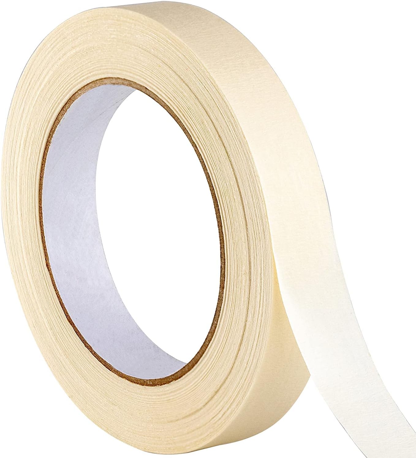 3/4 in Pro-Grade Masking Tape. Single Roll = 60 Yards of Multi-Use, Easy Tear Removable Tape. Great for Labeling, Painting, Packing and More. Adhesive Leaves No Residue!