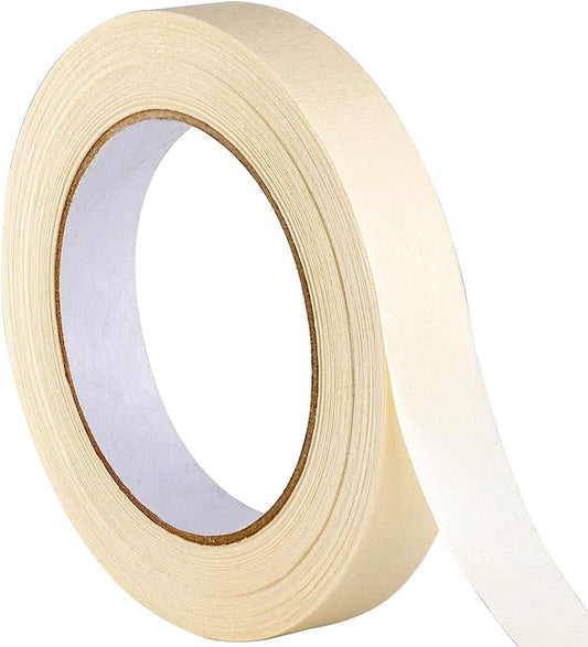 3/4 in Pro-Grade Masking Tape. Single Roll = 60 Yards of Multi-Use, Easy Tear Removable Tape. Great for Labeling, Painting, Packing and More. Adhesive Leaves No Residue!