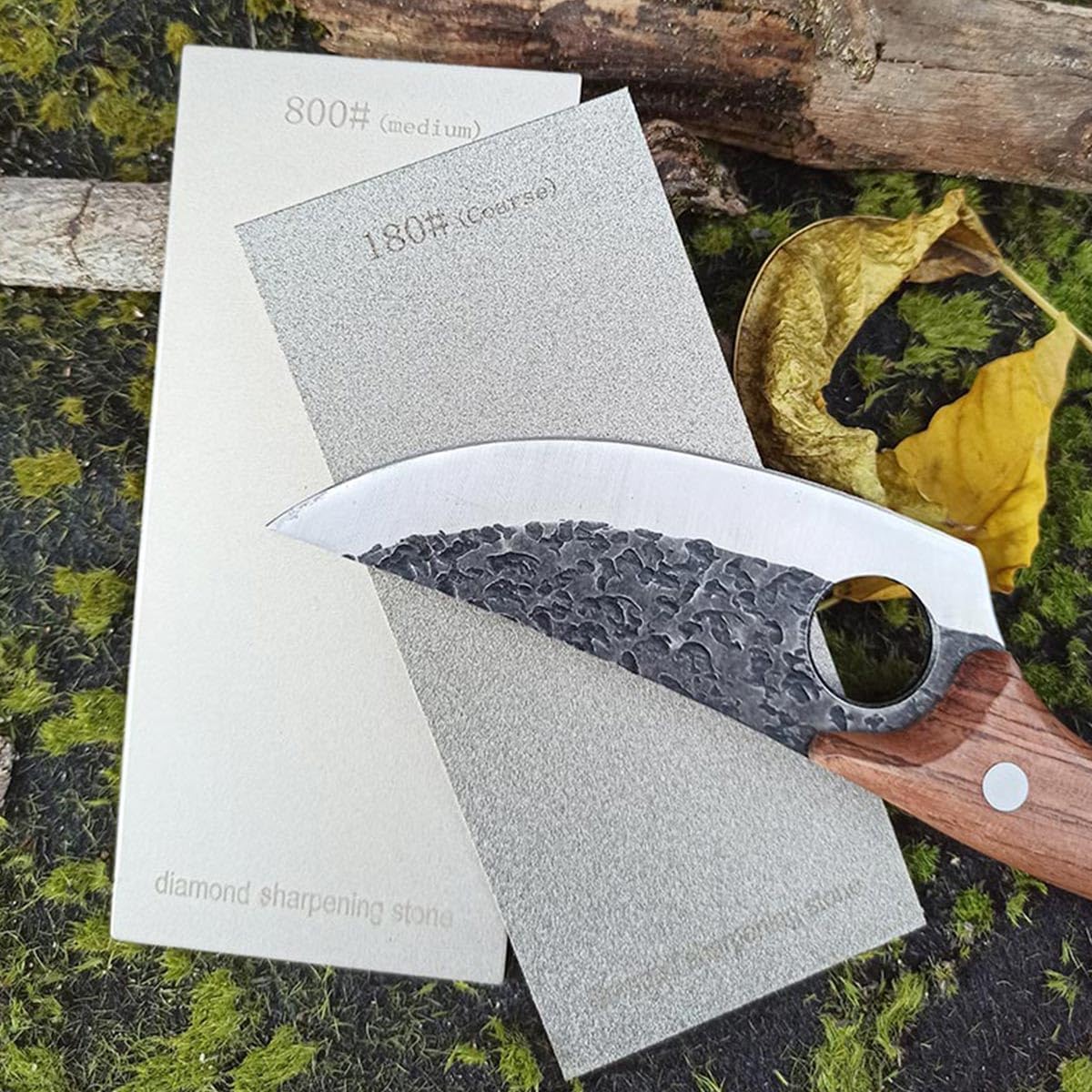 3 PCS Diamond Sharpening Stone Diamond Knife Sharpener Plate Honing Whetstone for Knives Chisel (240#+600#+1200#)