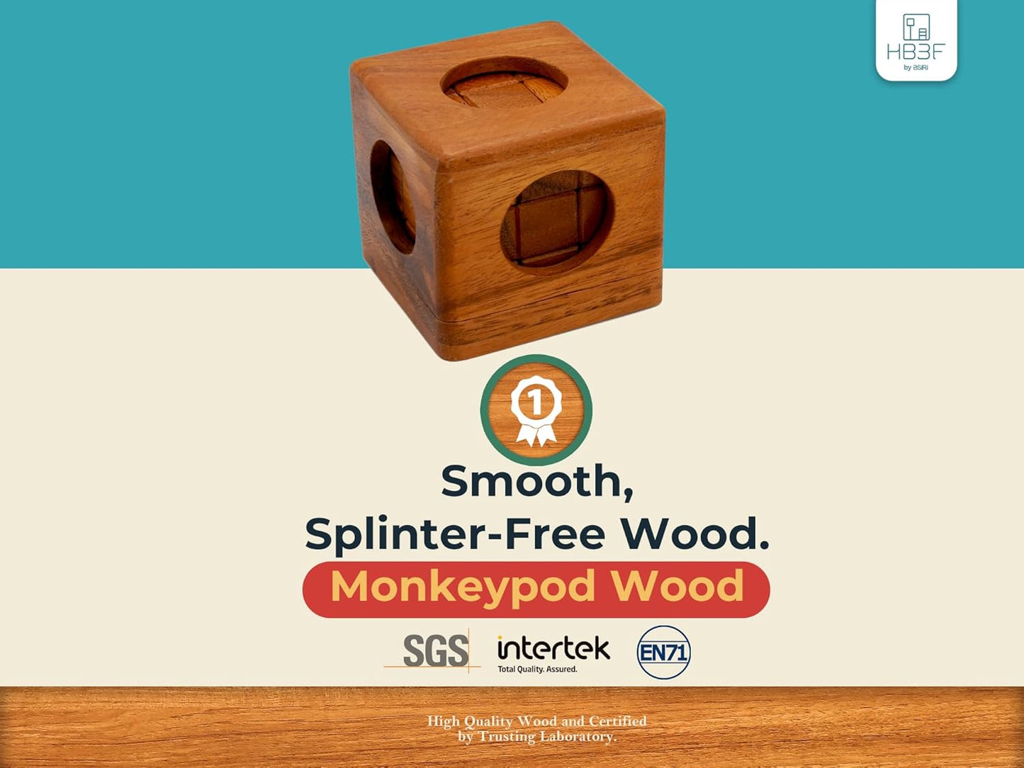 BSIRI Soma Puzzle Cube Wooden Toy Brain Teaser Desk Board Games Adults Master Block Christmas Mind Magic Kids Benders Wood Hand Cube Family Teens Boy Classic