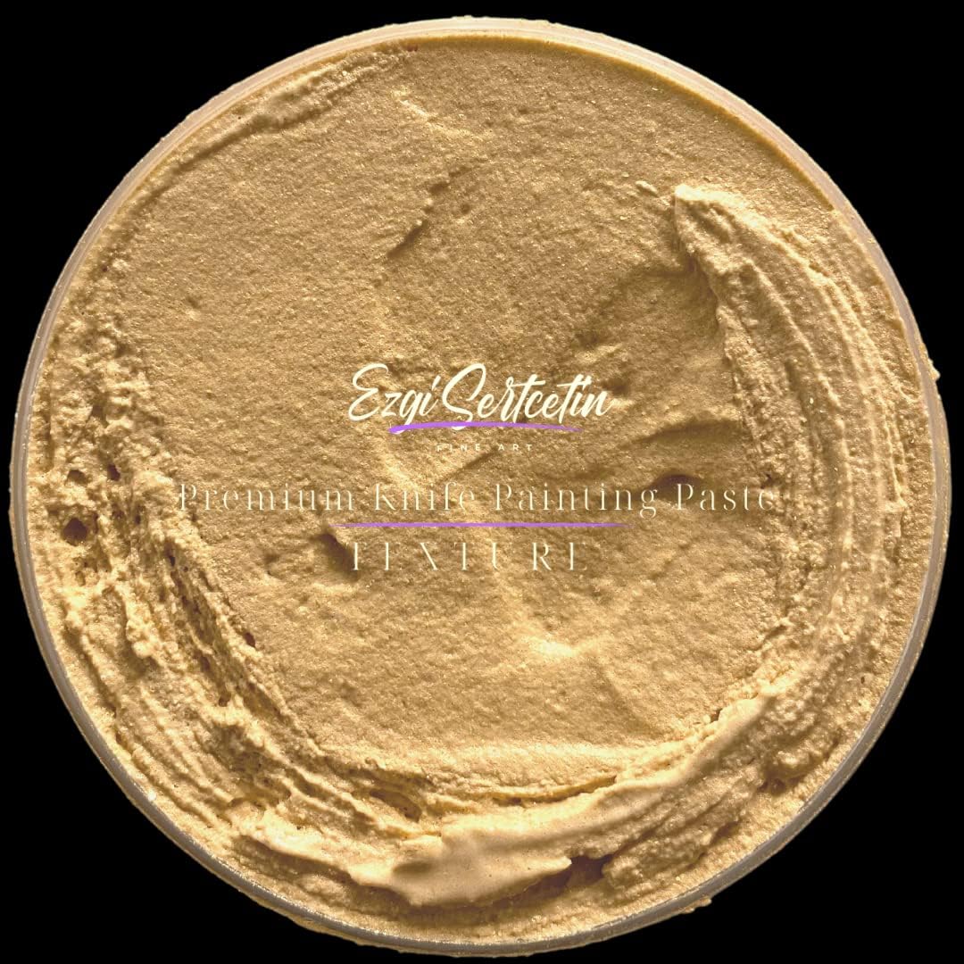Premium Palette Knife Painting Paste|Texture Paste|Authentic Bright Colors|Ready to Use|Easy to Apply| 6oz (Parmigiano)