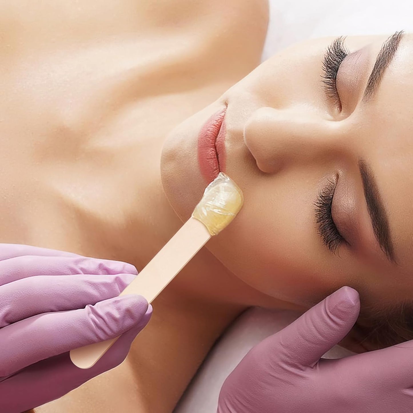 1500 Pcs Wooden Wax Sticks 6-Inch Jumbo Wood Waxing Stick Wax Spatulas Applicator Multi-Purpose Wood Popsicle Craft Sticks for Body Hair Removal, Tongue Depressors and Craft Projects