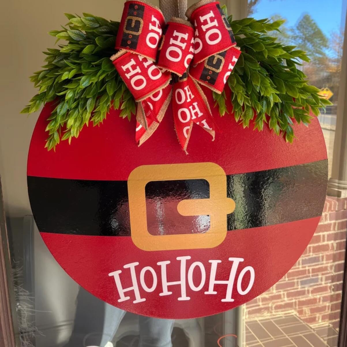 12” Christmas Stencils for Painting on Wood Merry Christmas Stencils for Crafts Reusable Holiday Stencil Drawing Templates for Door Hanger Porch Wreath Doormat Decor