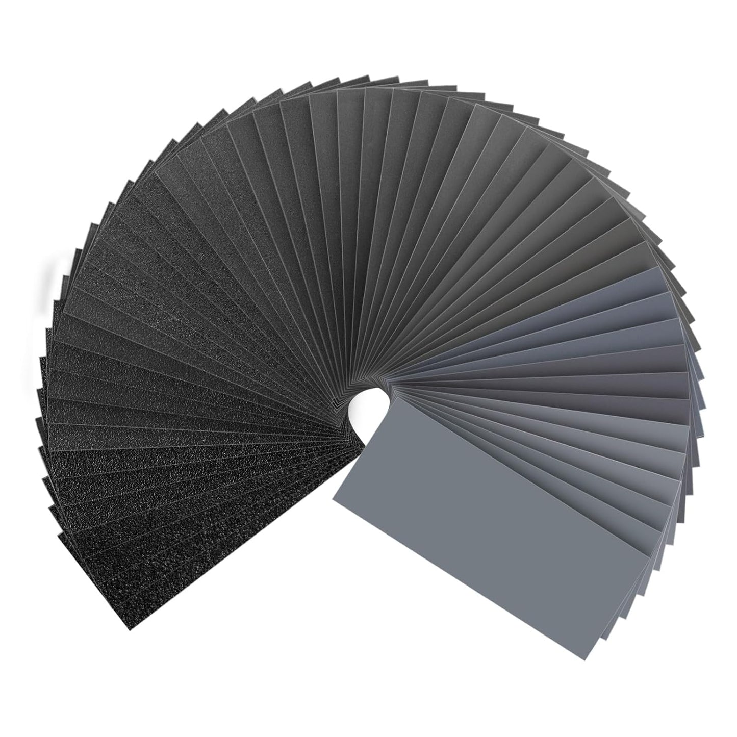 Sandpaper Assortment 80-5000 Grit, 51 Sheets, 9 x 3.6 Inch Wet Dry Sand Paper, Hand Sanding Sheets for Wood Metal Automotive Sanding and Polishing