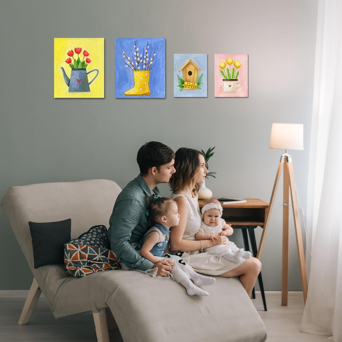 Professional Stretched Canvas for Painting with 8x10 inch, 5x7 inch (10 of Each), 20 Packs Blank Canvases Art Supplies for Acrylic, Oil, Pouring,100% Cotton, Primed, 5/8 Inch Profile