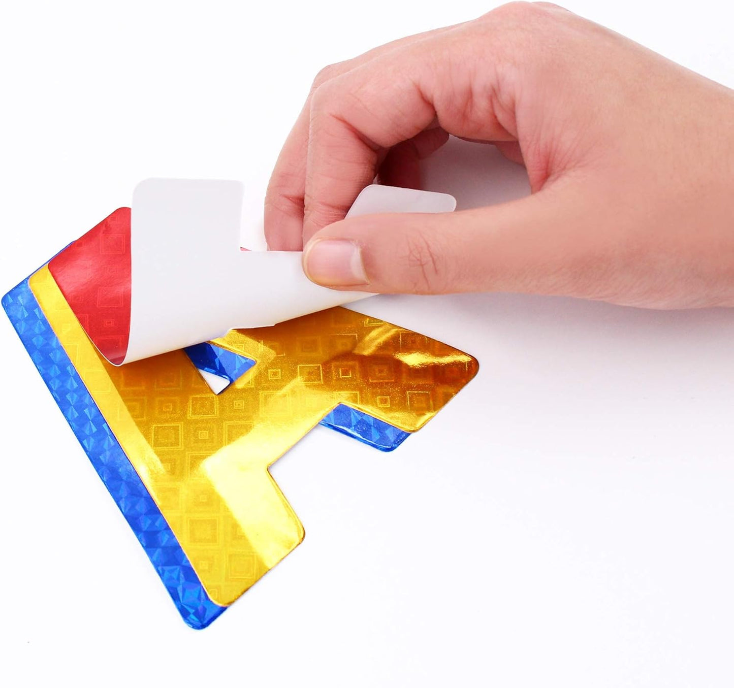 ArtSkills Poster Letters 4” Paper Letters for Poster Board Projects, Classroom Bulletin Boards, Sign Making Supplies, Holographic, 190 Pieces