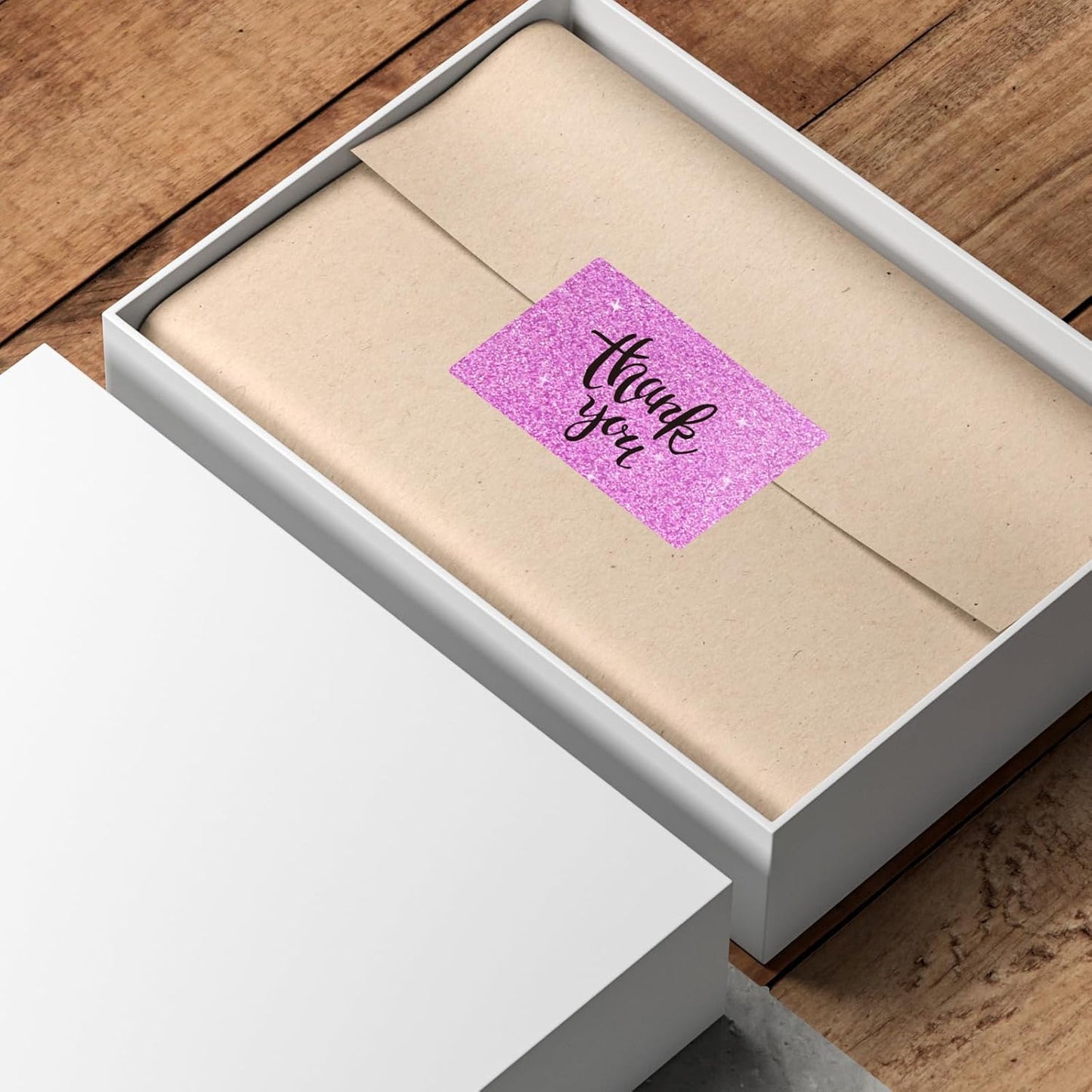 3x2 Inch Holographic Thermal Labels Stickers, Glitter Waterproof Direct Thermal Sticker Labels for Barcode, Mailing, DIY Design- 200 Pcs/Glitter Pink