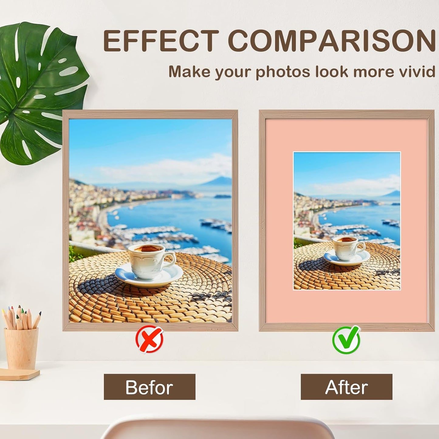 15 Pack 20x16 Picture Mats, Mixed Colors Frame Mattes for 11x14 Pictures Photo Frame Mat Core Bevel Cut Mat Board Show Kit for Photos, Prints, Artworks