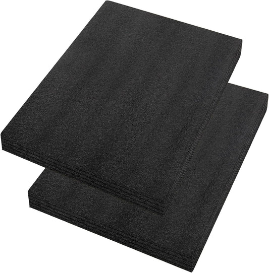 2 Pcs 12 x 16 x 1INCH Black Polyurethene Foam Sheets,Cuttable Packing Foam Block Foam Padding for Packing and Crafts,Toolbox Storage.