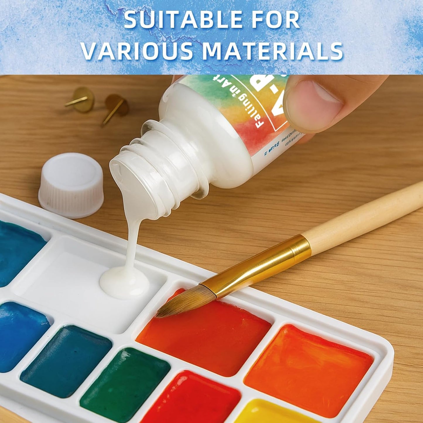 Falling in Art Watercolor Medium, Art Masking Fluid for Watercolor Painting and Art Projects 75ml