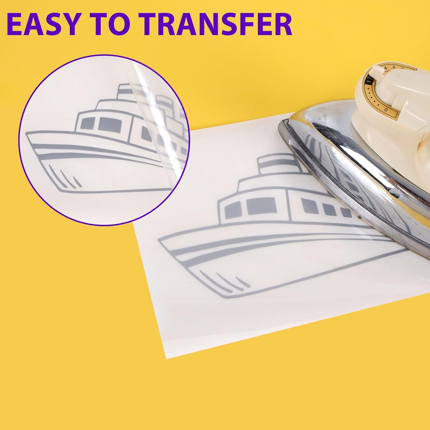 RENLITONG Silver Iron on Vinyl 12Inch by 50ft Roll HTV Heat Transfer Vinyl for T-Shirt HTV Rolls for All Cutter Machine - Easy to Cut & Weed for Heat Transfer Design