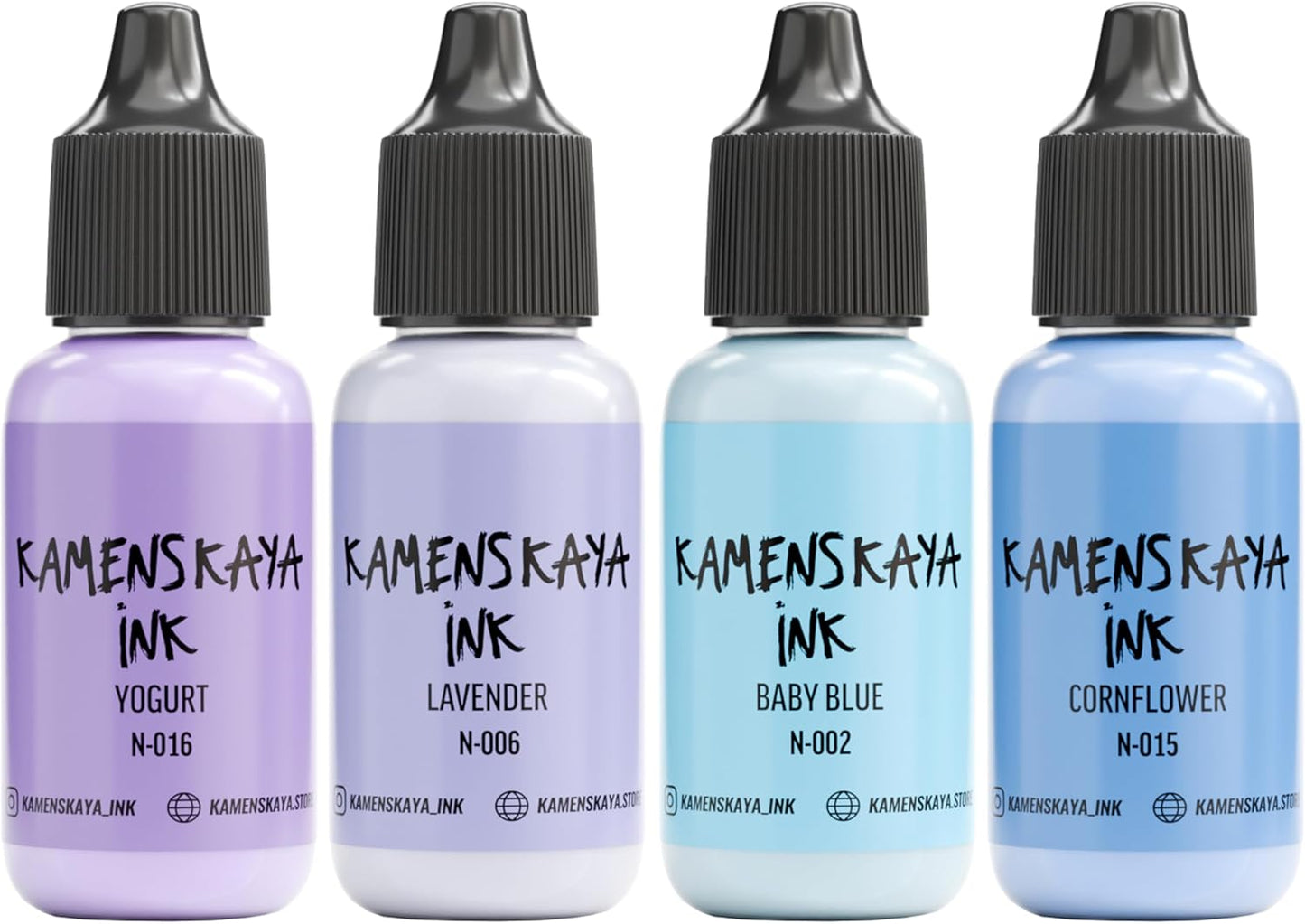 Alcohol Ink Set - 34 Color Variations - Set #19-4 Alcohol Inks x 0.51 fl oz (15 ml)