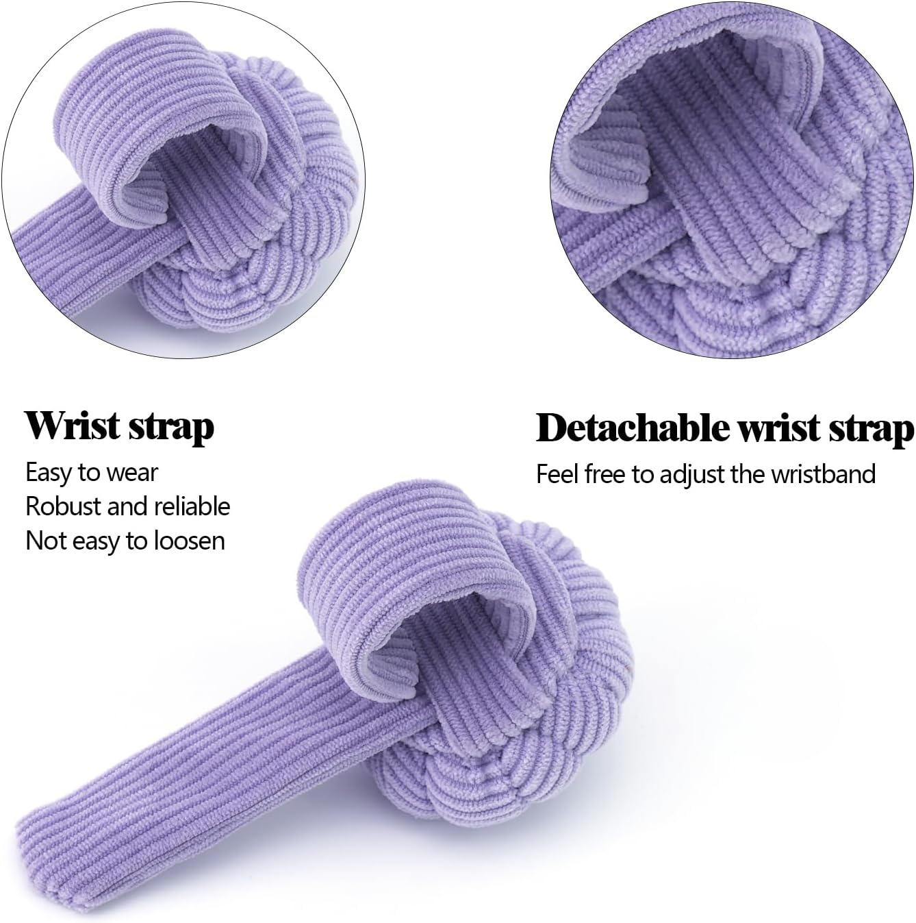 Wrist Pin Cushions, Sewing Needle Cushion kit with 1Pcs Elastic Strap Finger Ring Pincushions, Adjustable Strap Handcraft Needles Holder for Sewing and Quilting. (Purple)