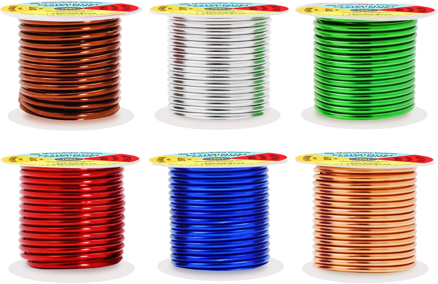 Mandala Crafts 10 Gauge Anodized Aluminum Craft Wire for Jewelry Making - 120 FT Colored Flexible Silver Copper True Blue Brown Red Kelly Green Wire - Bendable for Bonsai Armature Crafting Sculpting