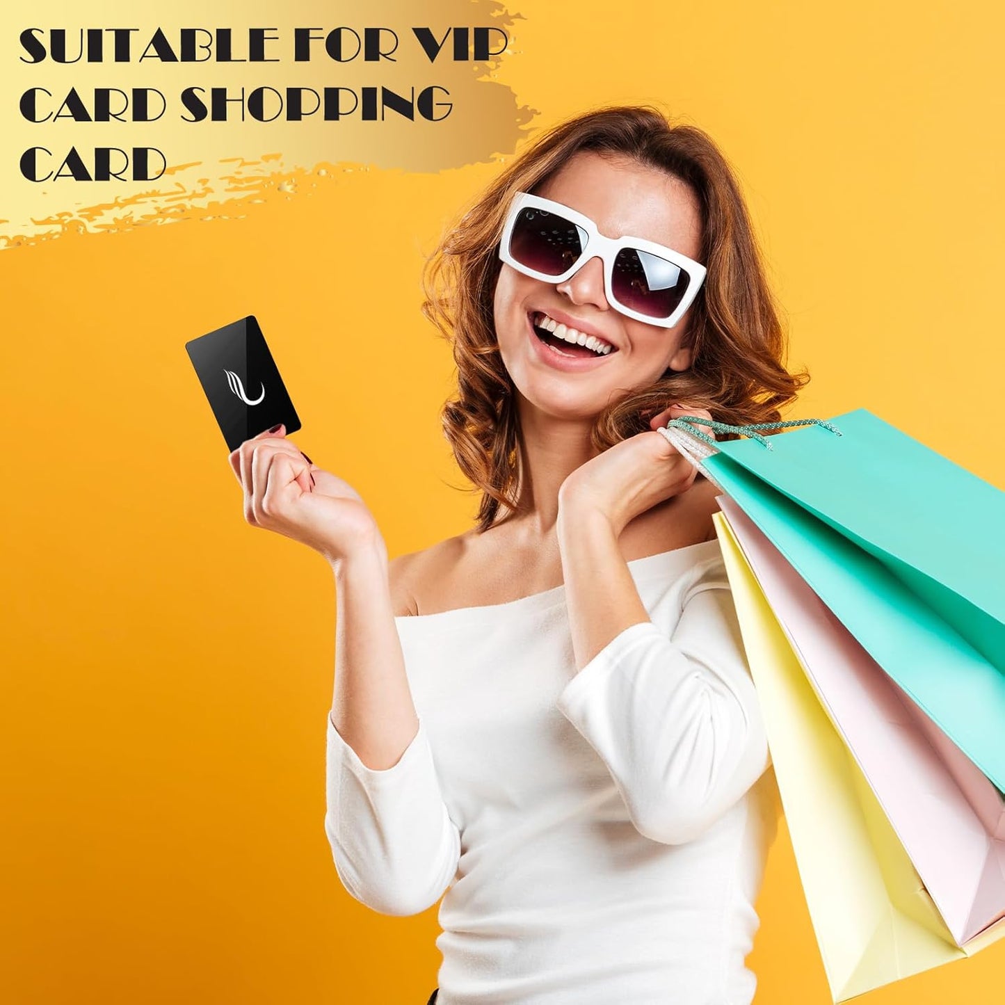 weparmeety 100 Pcs Metal Engraving Blanks Aluminum Sheet Laser Engraving Business Card Multipurpose DIY Gift Cards 86 x 54 x 0.21 mm (Black)