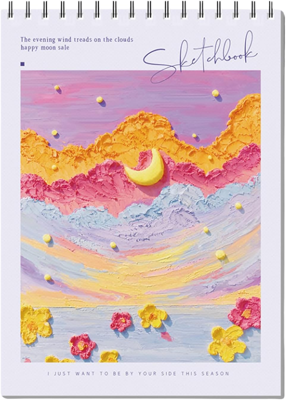 Coloring Books for Teens - Sketch Book Spiral Bound, 45 Sheets (90 Pages) 68lb/100gsm - Cute Sketch Pad for Kids, Adults, Artists, 8 x 11, Cute School Supplies for Girl (Purple)