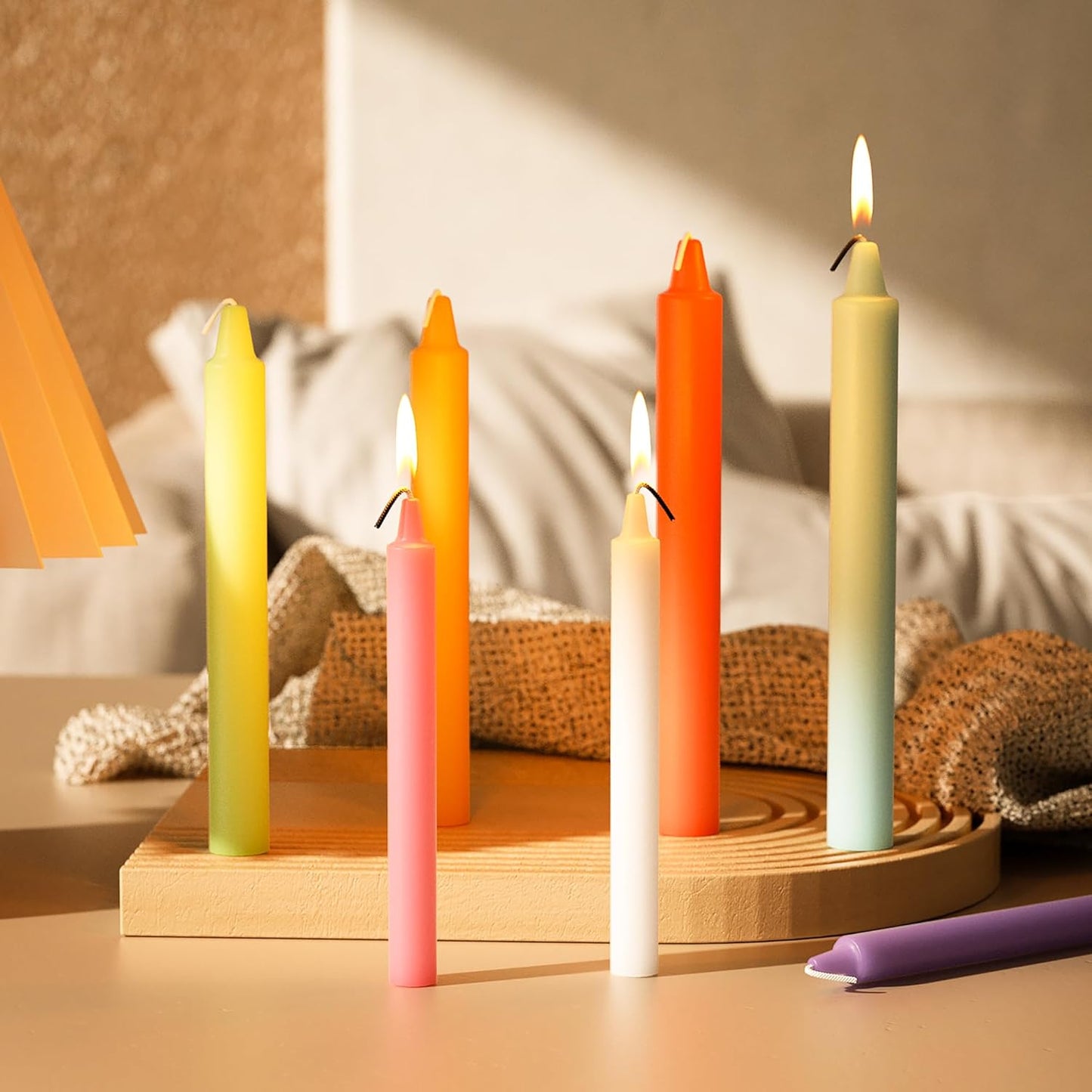 2 Pack Stick Pillar Candle Mold - Resin Casting Molds Resin Making Molds Silicone Mold for Candle