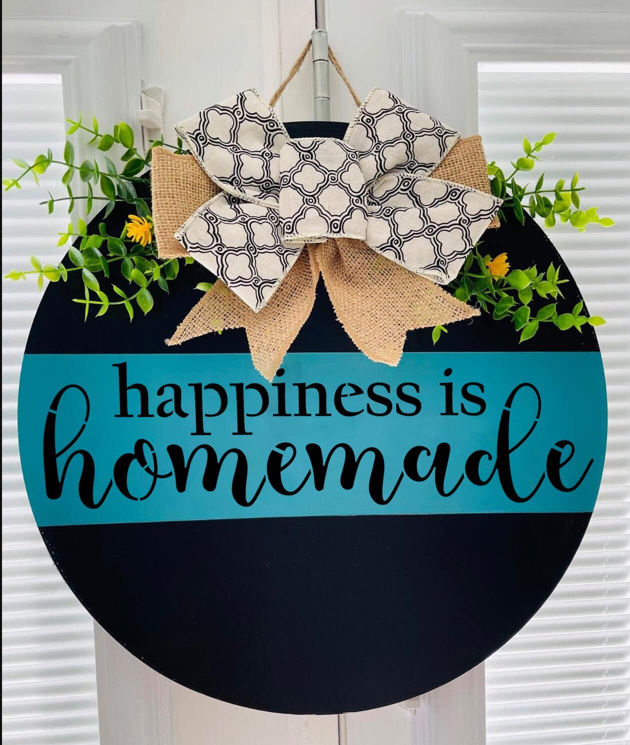 Welcome Stencils for Painting 12” Oh Hello Stencils Welcome-ish Stencil Gather Plastic Templates for Drawing on Wood/Mat/Round Door Hanger