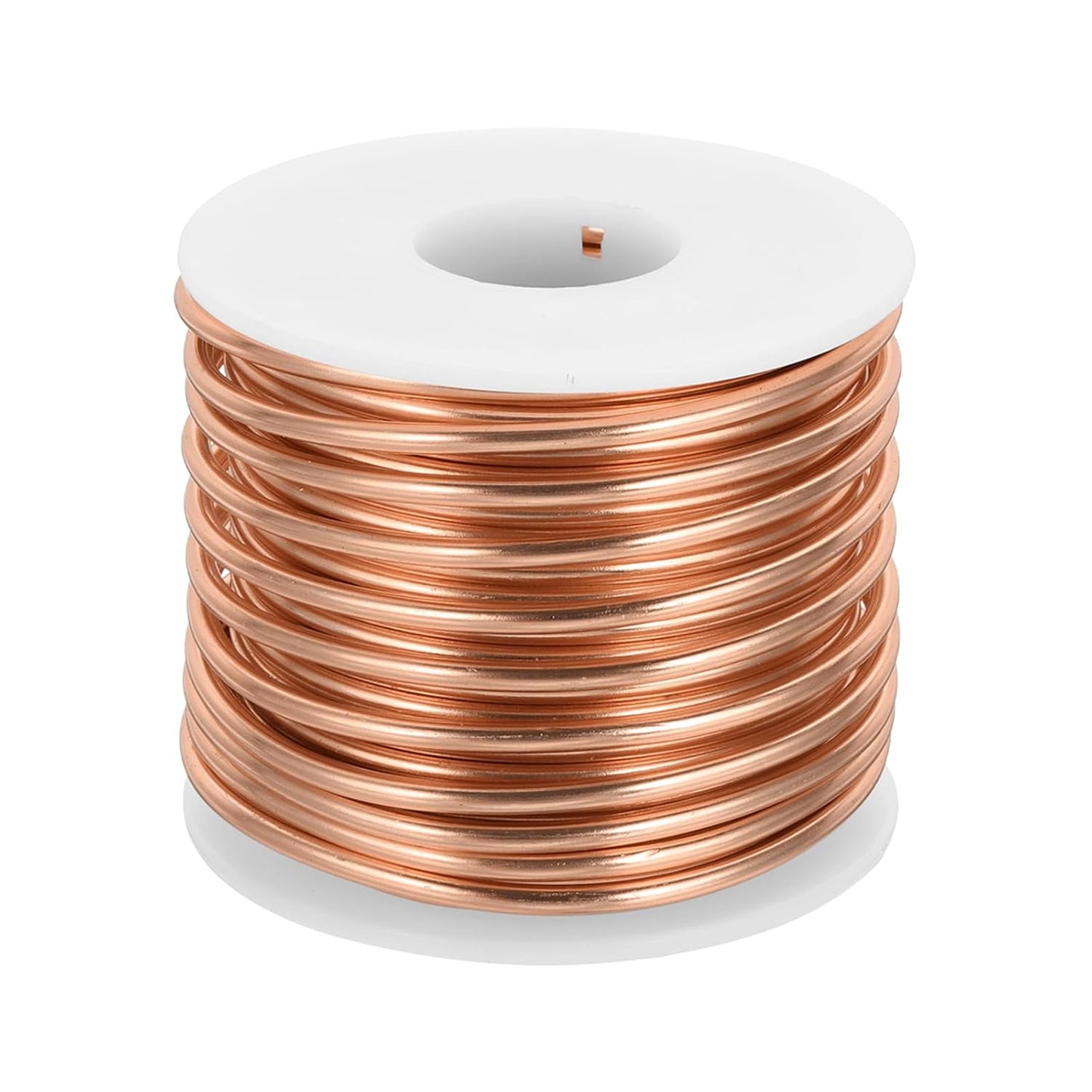 MECCANIXITY 9 Gauge Anodized Aluminum Craft Wire Bendable Bonsai Training Wire 56 Feet 3mm for Sculpting Crafts Wreath Floral Beading Jewelry Making, Copper Tone