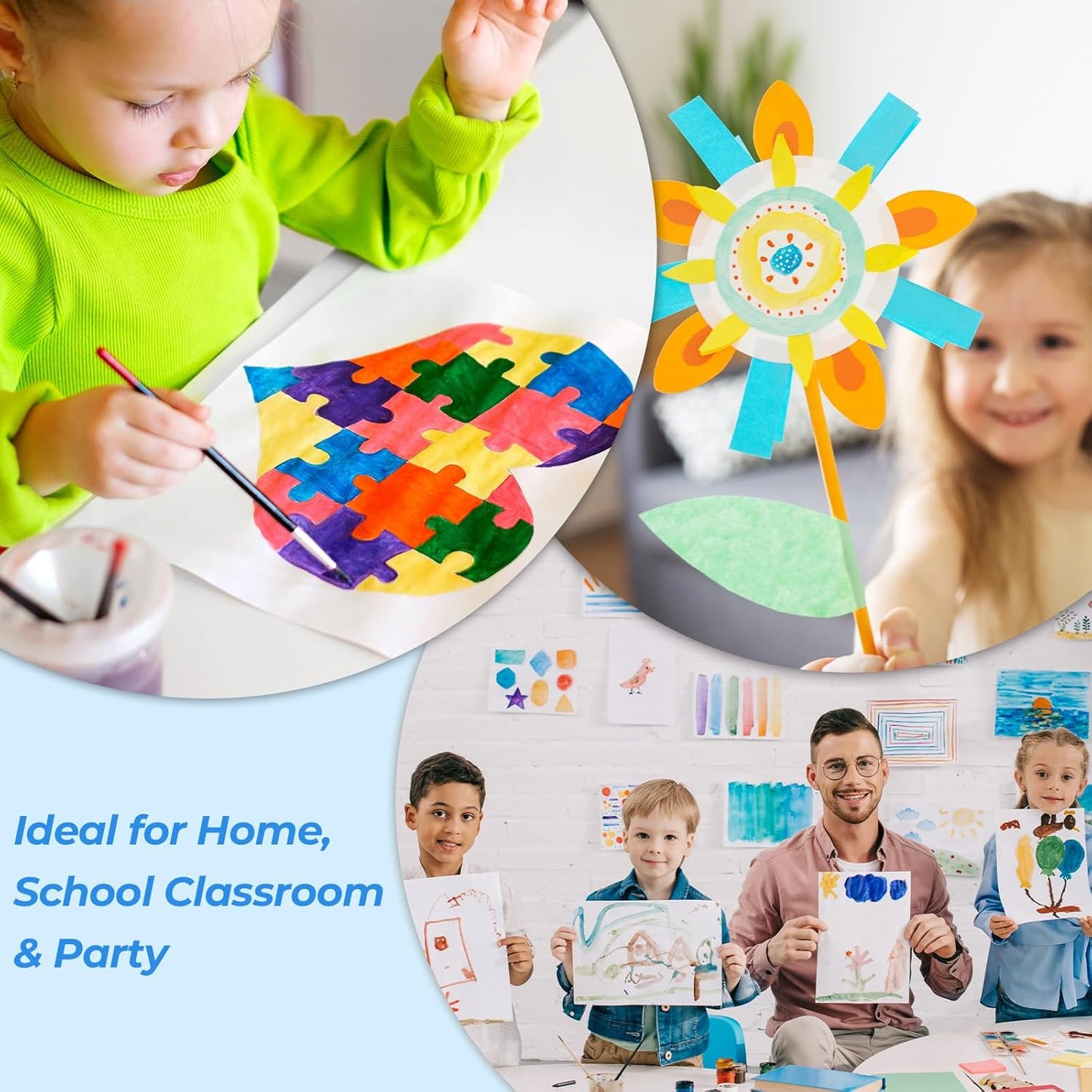 Nicpro 18 Colors Liquid Watercolor Paint Set, 8.45oz Large Bulk Liquid Watercolor Paint, Non-Toxic Water Colors Painting Supplies for Art Activity, Craft DIY, Poster, School, Home, Classroom, Party