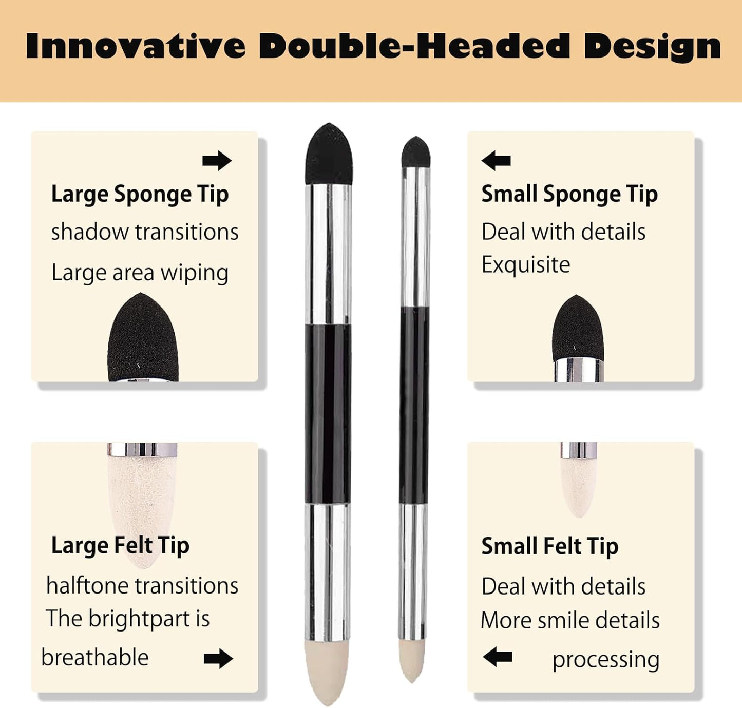 Haojiaho Blending Stump, 9pcs Blending Stumps, Blending Sponge Pens and Sandpaper Pencil Sharpener, Washable & Reusable, Tortillions Paper Art Blenders for Student Artist Charcoal Sketch Drawing