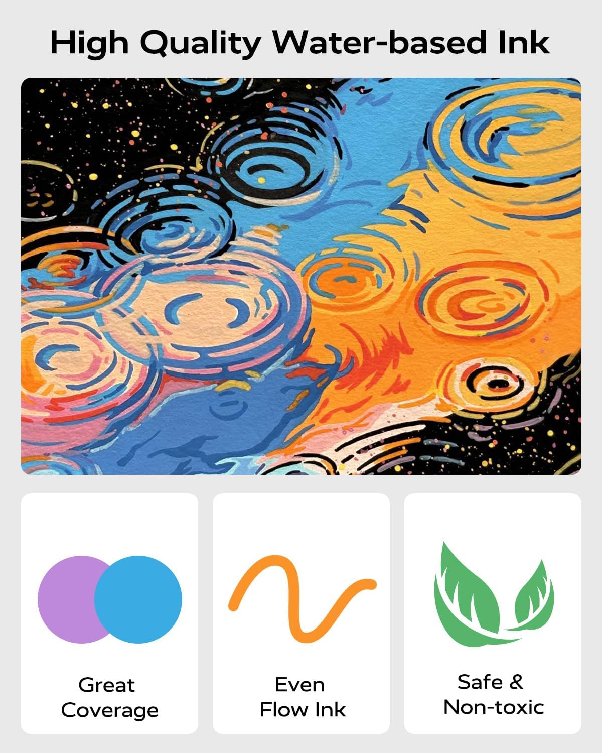 JusArt 60 Colors Dual Tip Acrylic Paint Pens Markers, Brush and Fine Tip, Premium Paint Pens for Wood, Canvas, Egg, Stone, Fabric, Rocks, Metal, Glass, Ceramic, DIY Crafts Making Art Supplies Gifts