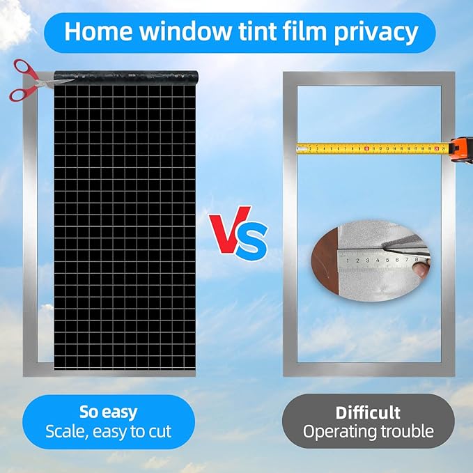 Blackout Window Film，Sun Blocking Window Privacy Cover for Glass Removable Darkening Dark Black Out Window Cover Tint Shades for Home Day Sleep Light Blocker（ Black Rainbow 17.5 x 78.7 in）