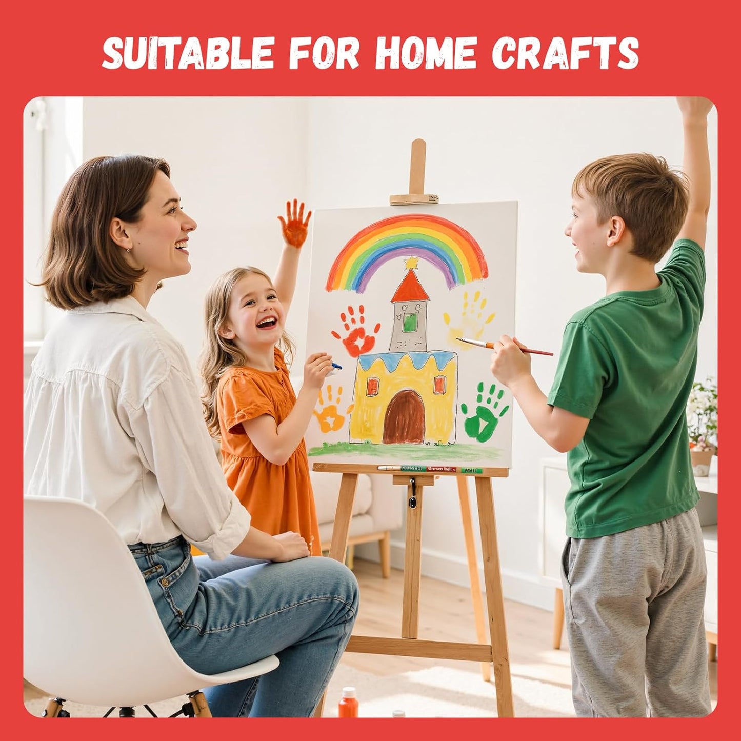 Simetufy 16 x 20 inch 5 Pack Canvas Panels Large Painting Canvas Boards - Gesso Primed Acid-Free 100% Cotton for Acrylics Oil Watercolor Tempera Paint