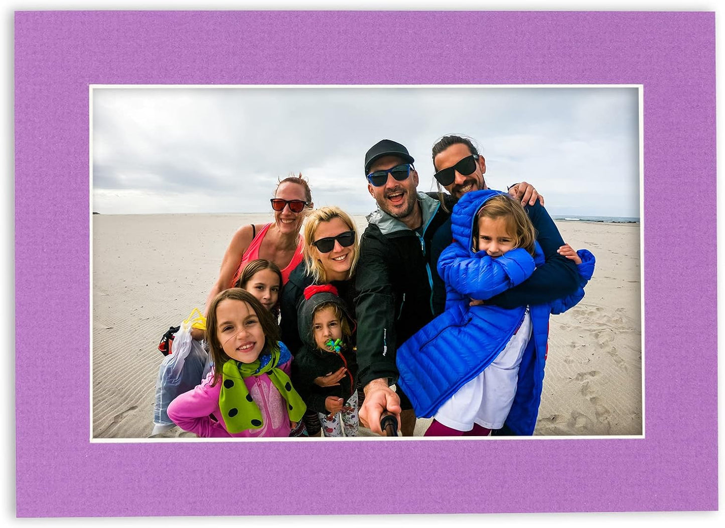 6x8 Mat for 8x10 Frame - Precut Mat Board Acid-Free Show Kit with Backing Board, and Clear Bags Dark Purple 6x8 Photo Matte Made to Fit a 8x10 Picture Frame Matboard for Framing, Pack of 100 Mats