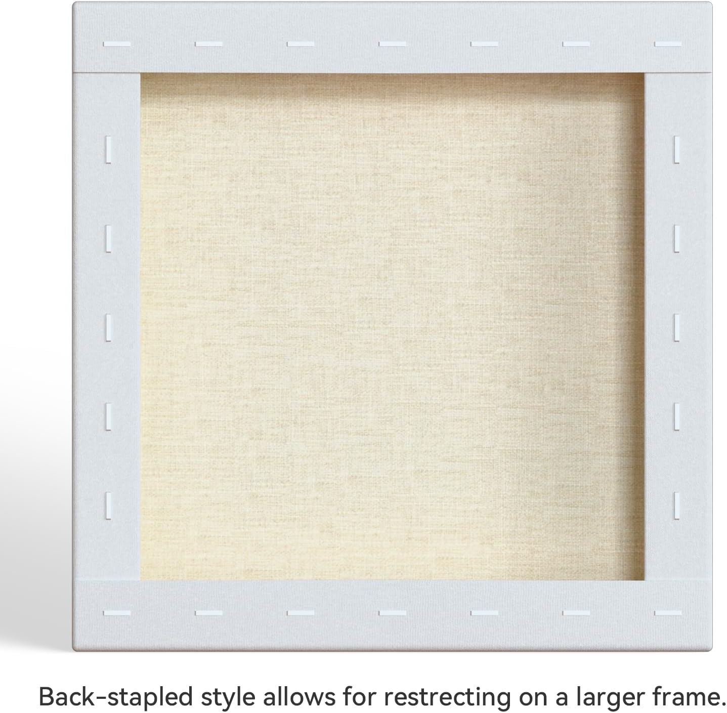 PHOENIX 12x12 Inch 4 Pack Artist Canvas - Square Stretched Canvases for Painting - 3/4 Inch Profile, 100% Cotton 11 Oz. Gesso Primed White Blank Professional Canvas Oil & Acrylic Paints